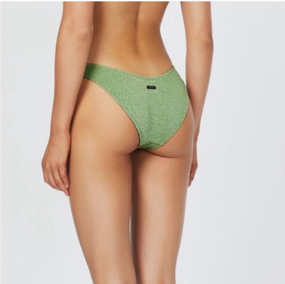 Triangl Green Shimmer Bikini Bottom Size Small